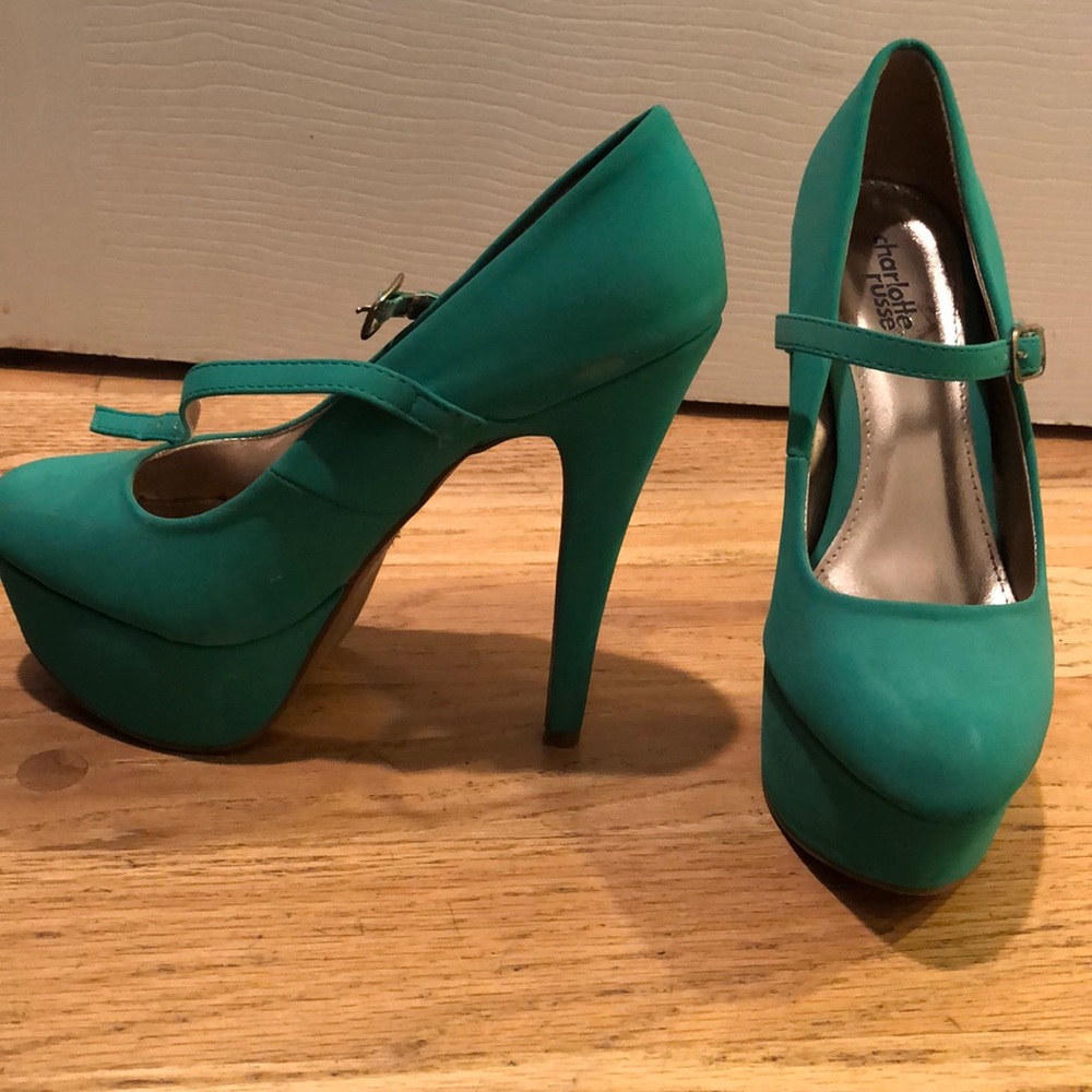 Seafoam/teal Heels